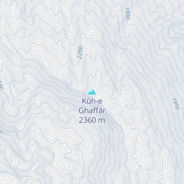 Map of Kūh-e Ghaffār
