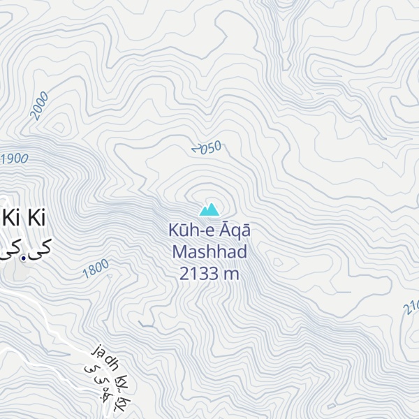 Map of Kūh-e Āqā Mashhad