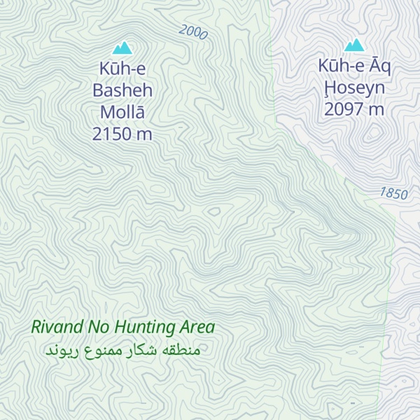 Map of Kūh-e Basheh Chenār