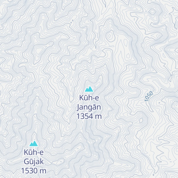 Map of Kūh-e Jangān