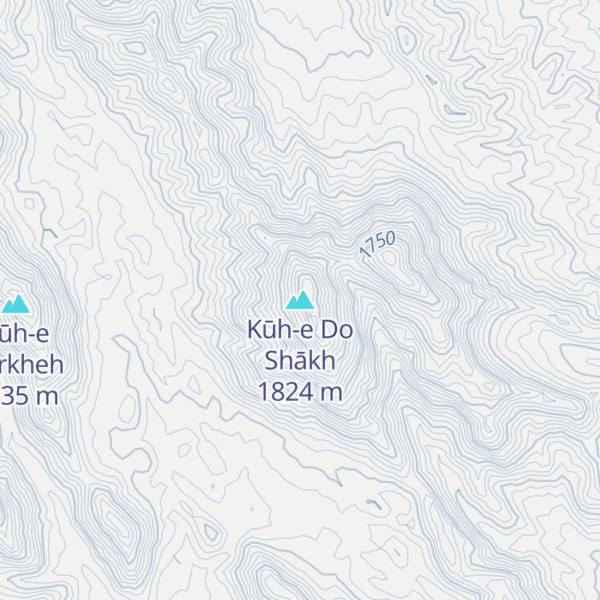 Map of Kūh-e Do Shākh