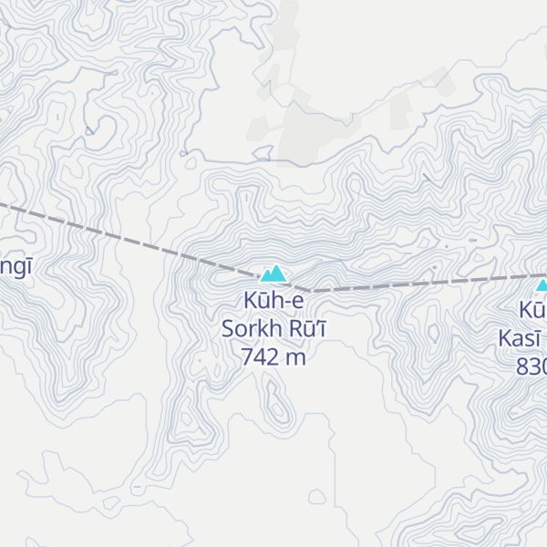 Map of Kūh-e Sorkh Rū’ī