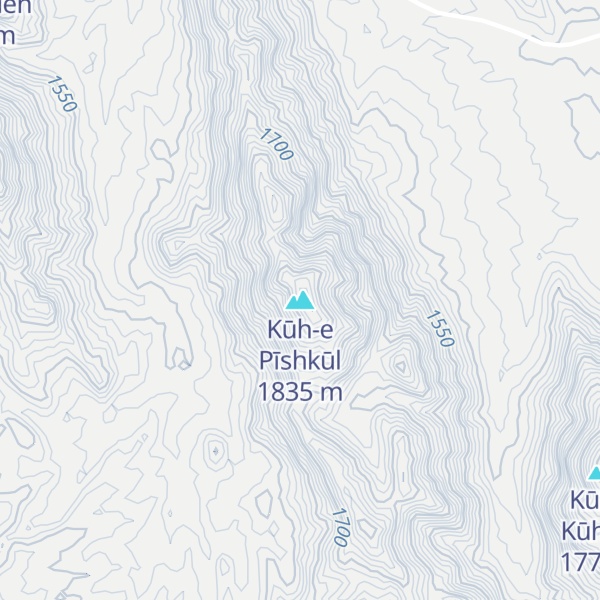 Map of Kūh-e Pīshkūl