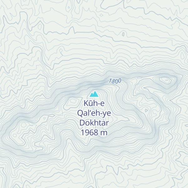 Map of Kūh-e Qal‘eh-ye Dokhtar