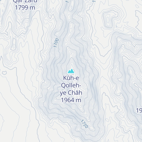 Map of Kūh-e Qolleh-ye Chāh