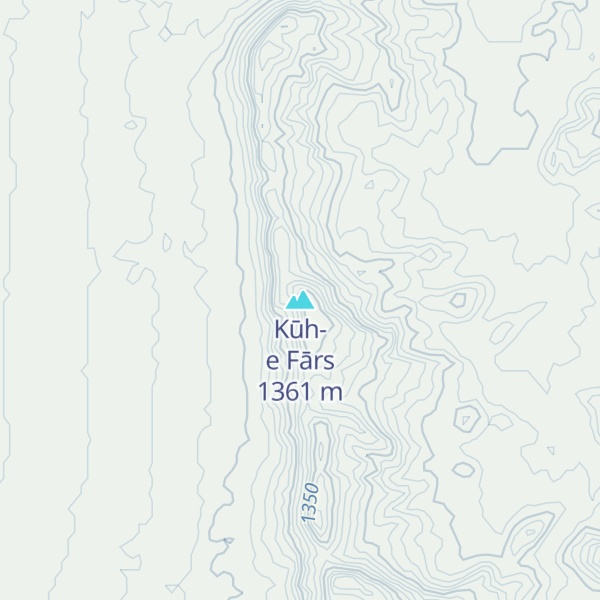 Map of Kūh-e Fārs