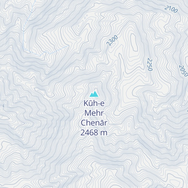 Map of Kūh-e Mehr Chenār