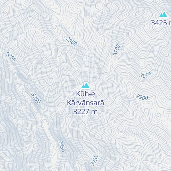 Map of Kūh-e Kārvānsarā