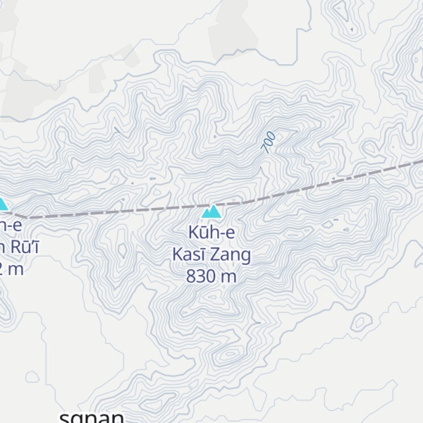 Map of Kūh-e Kasī Zang