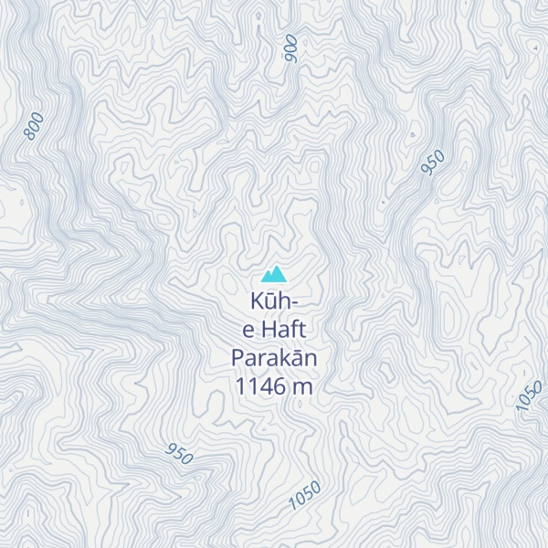 Map of Kūh-e Haft Parakān