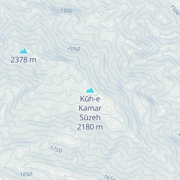 Map of Kūh-e Kamar Sūzeh