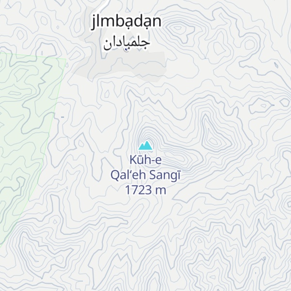 Map of Kūh-e Qal‘eh Sangī