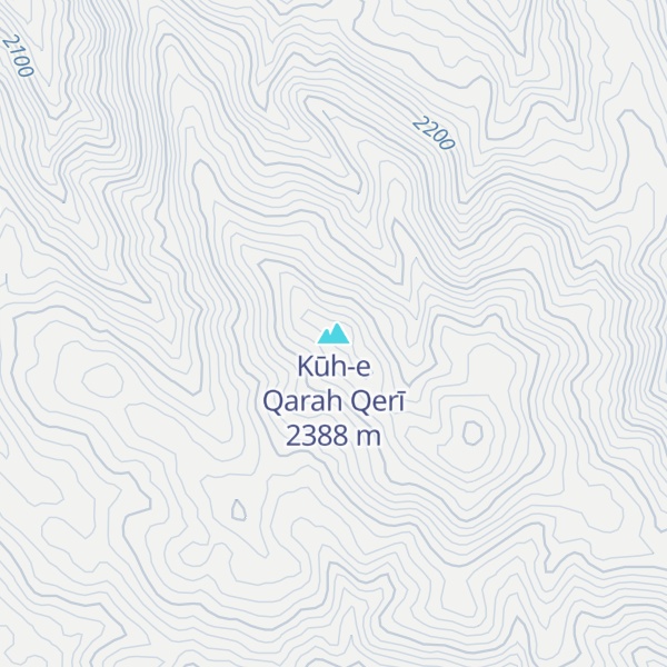 Map of Kūh-e Qarah Qerī