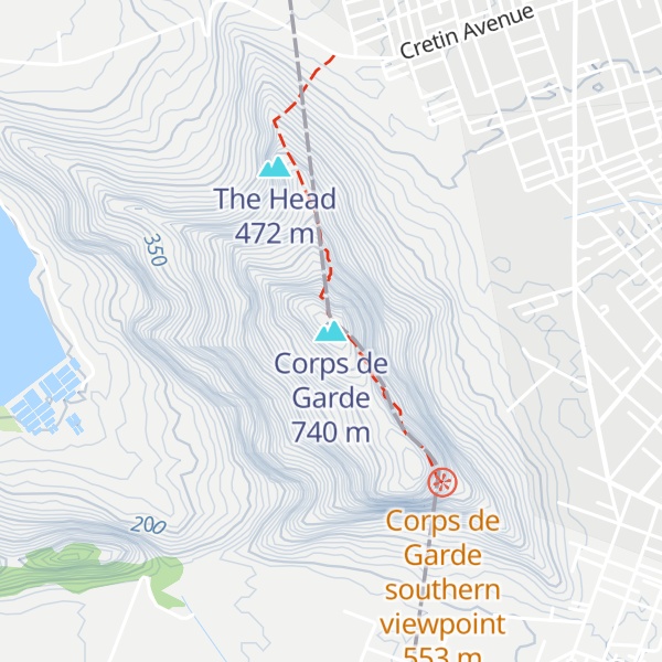 Map of Corps de Garde