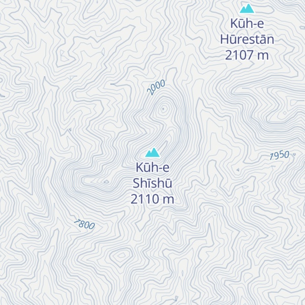 Map of Kūh-e Shīshū