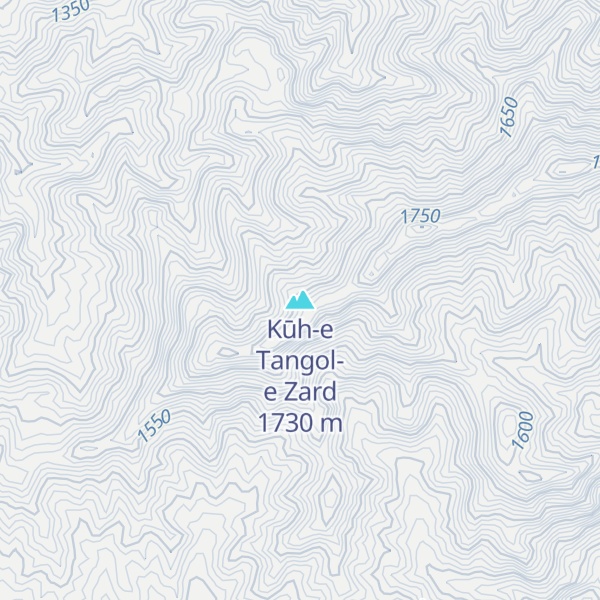 Map of Kūh-e Tangol-e Zard