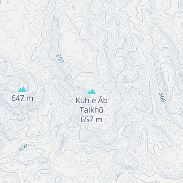 Map of Kūh-e Āb Talkhū