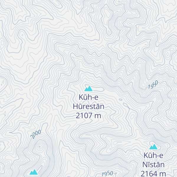Map of Kūh-e Hūrestān