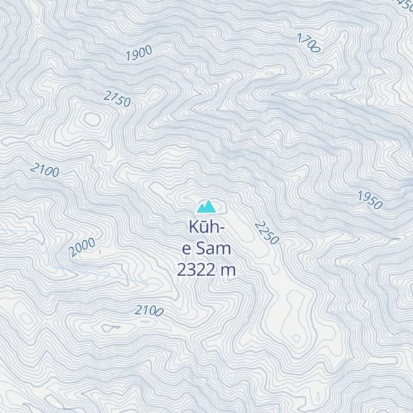Map of Kūh-e Sam