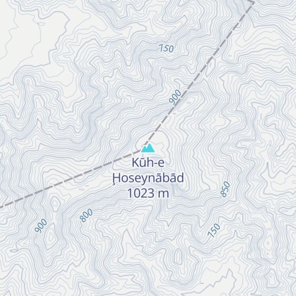 Map of Kūh-e Ḩoseynābād