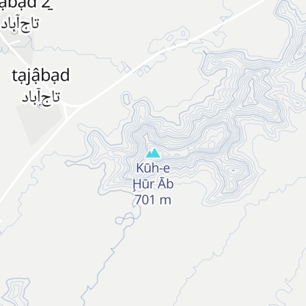 Map of Kūh-e Ḩūr Āb