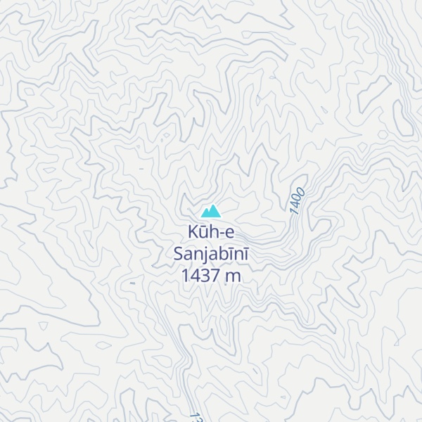 Map of Kūh-e Sanjabīnī