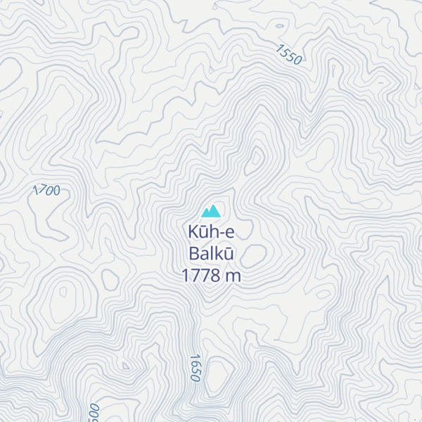 Map of Kūh-e Balkū