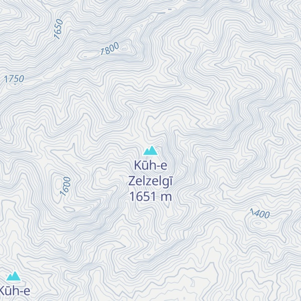 Map of Kūh-e Zelzelgī