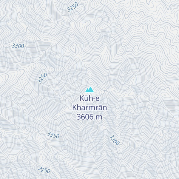 Map of Kūh-e Kharmrān