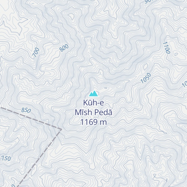 Map of Kūh-e Mīsh Pedā
