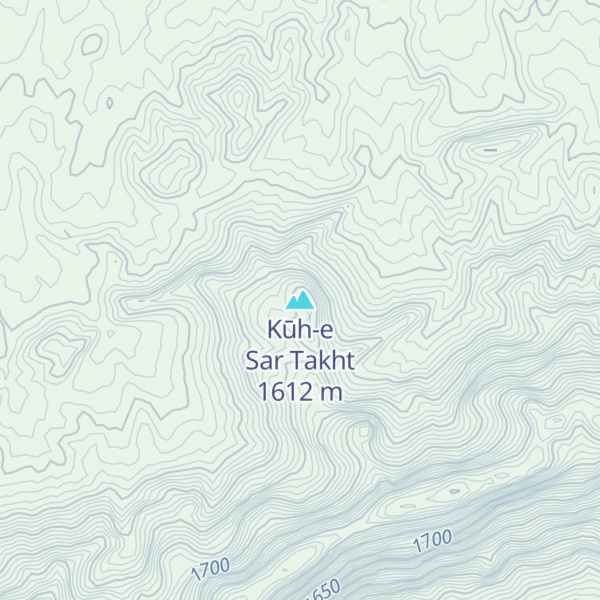 Map of Kūh-e Sar Takht