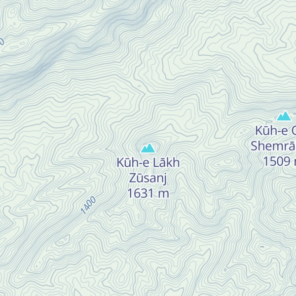 Map of Kūh-e Lākh Zūsanj