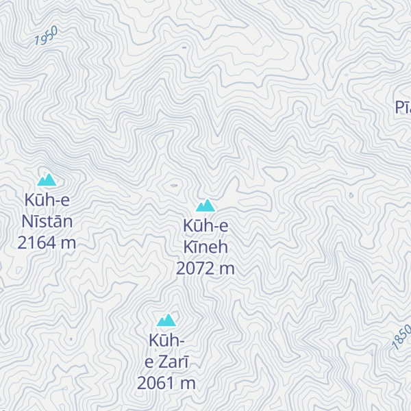 Map of Kūh-e Kīneh