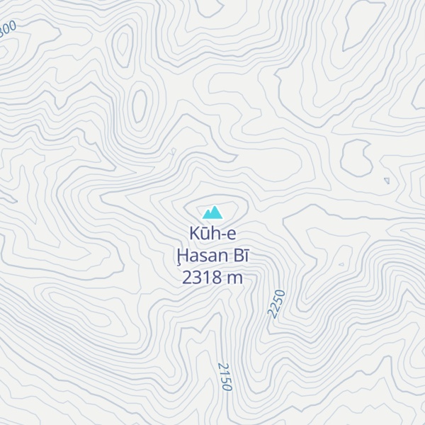 Map of Kūh-e Ḩasan Bī