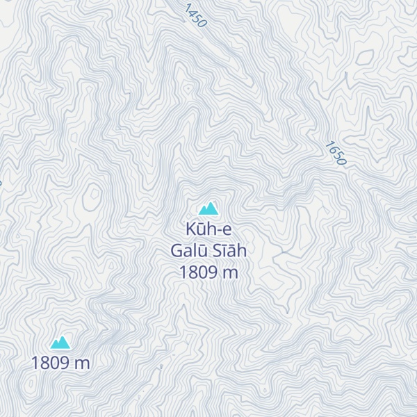 Map of Kūh-e Galū Sīāh