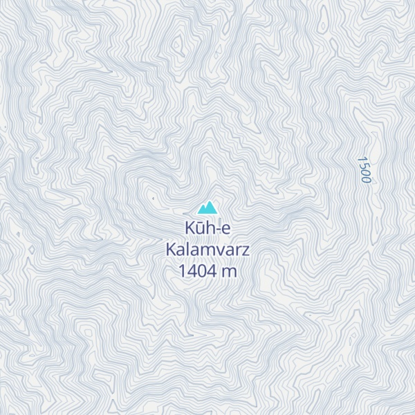 Map of Kūh-e Kalamvarz