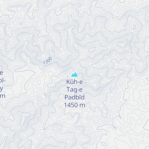 Map of Kūh-e Tag-e Padbīd