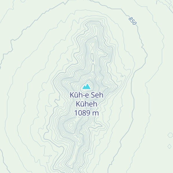 Map of Kūh-e Seh Kūheh