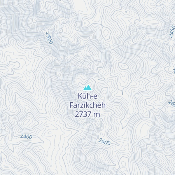 Map of Kūh-e Farzīkcheh