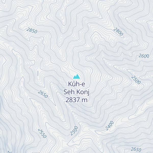Map of Kūh-e Seh Konj