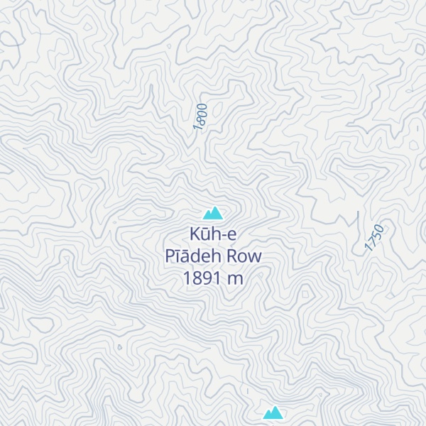 Map of Kūh-e Pīādeh Row