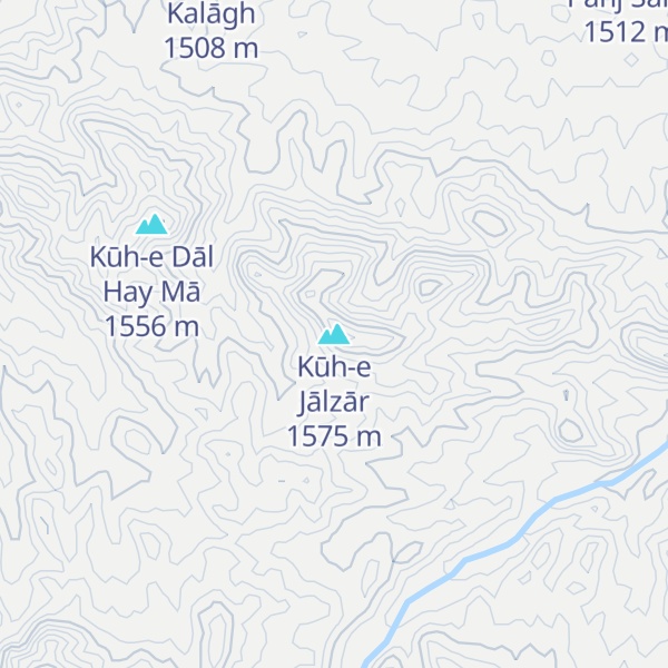 Map of Kūh-e Jālzār