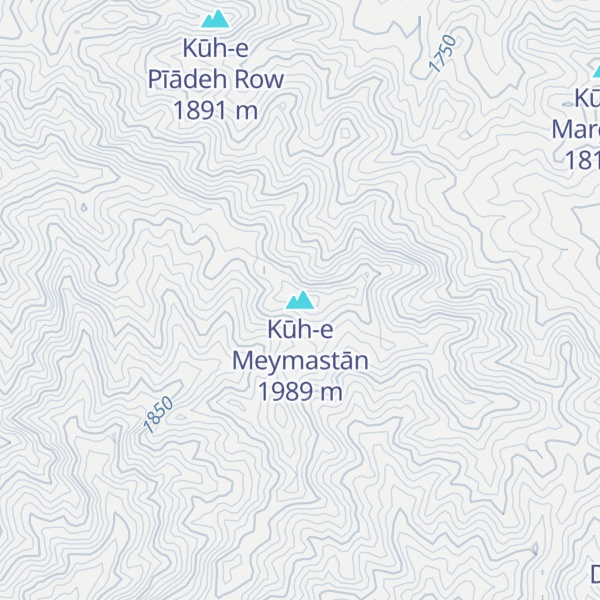 Map of Kūh-e Meymastān