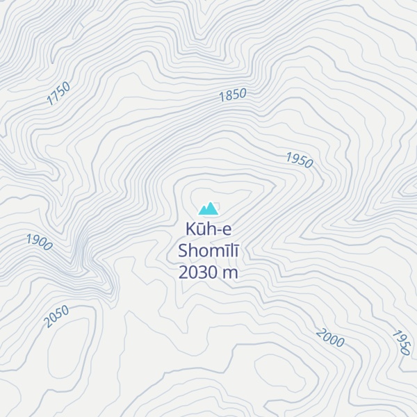 Map of Kūh-e Shomīlī