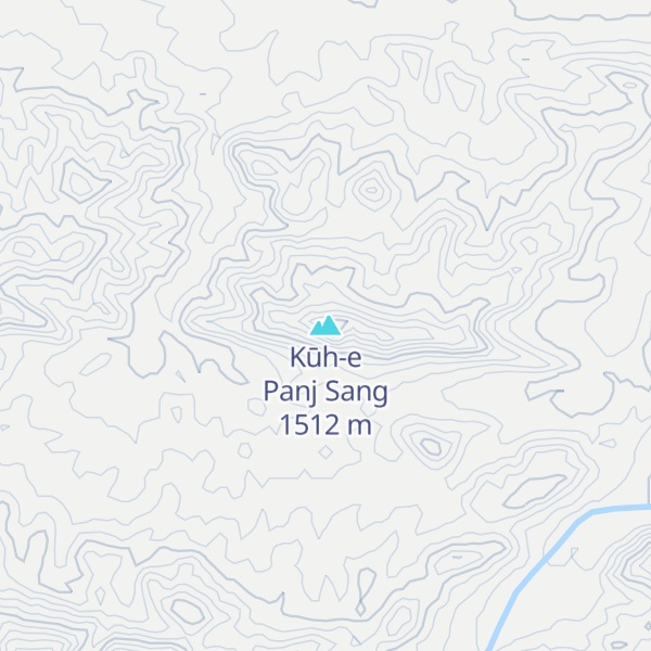 Map of Kūh-e Panj Sang