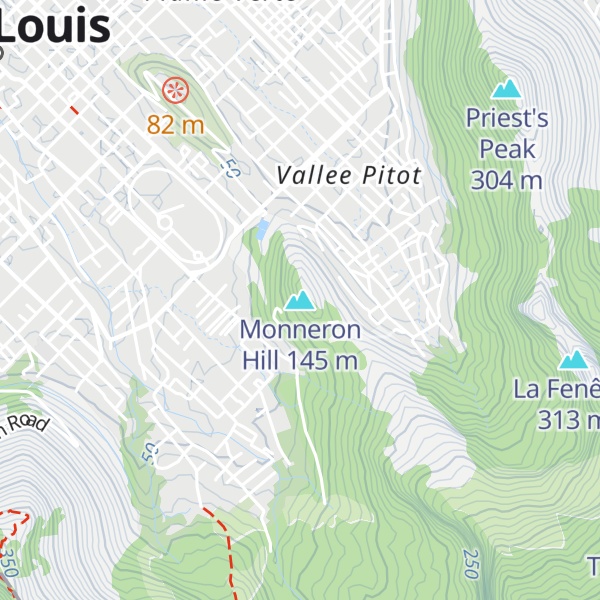 Map of Monneron Hill