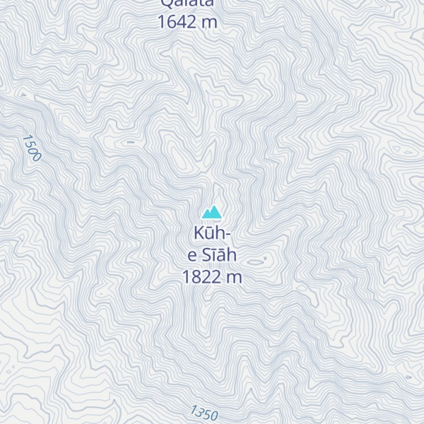 Map of Kūh-e Sīāh