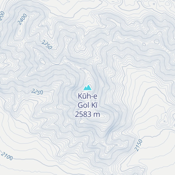 Map of Kūh-e Gol Kī