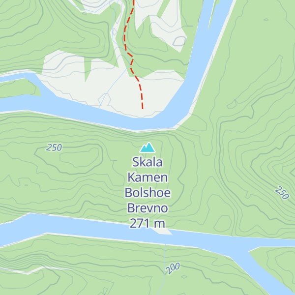Map of Skala Kamen Bolshoe Brevno