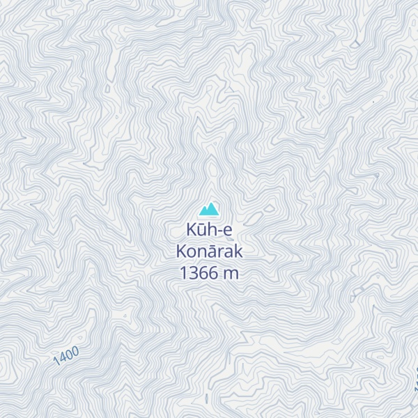 Map of Kūh-e Konārak